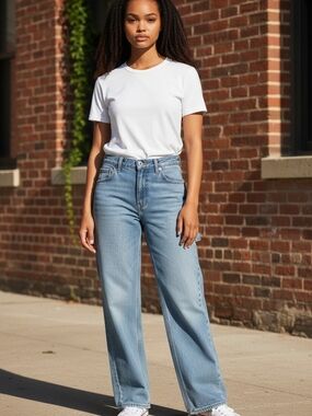Vtg 90s Abercrombie & Fitch Made in USA Carpenter Jeans Red Bartack Size 6